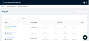 Configure sua vaga em poucos cliques no nosso ATS!